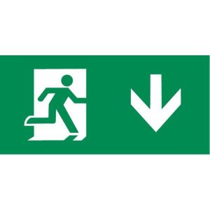 EMEXITL3 Running Man Legend (kit of 2) Arrow Down for EMEXIT / EMLREC / EMLSUS / EMXST