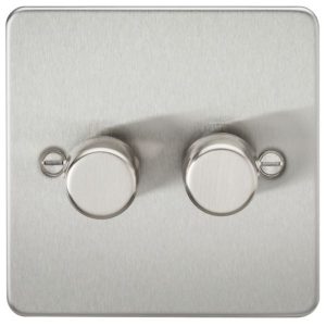 FP2192BC 2G 2-Way 10-200W (5-150W LED) Intelligent Dimmer - Brushed Chrome