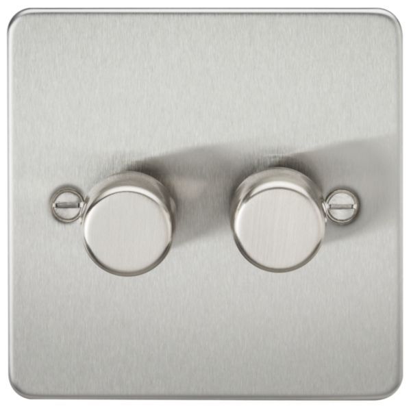 FP2192BC 2G 2-Way 10-200W (5-150W LED) Intelligent Dimmer - Brushed Chrome