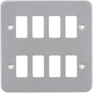GDFP008M Metalclad 8G Grid Faceplate