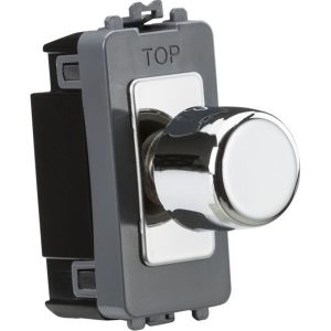 Knightsbridge GDM1501PC 2-Way 10-150W (5-150W LED) Intelligent Dimmer - Polished Chrome
