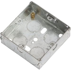 GSK25 1G 25mm Galvanised Steel Box