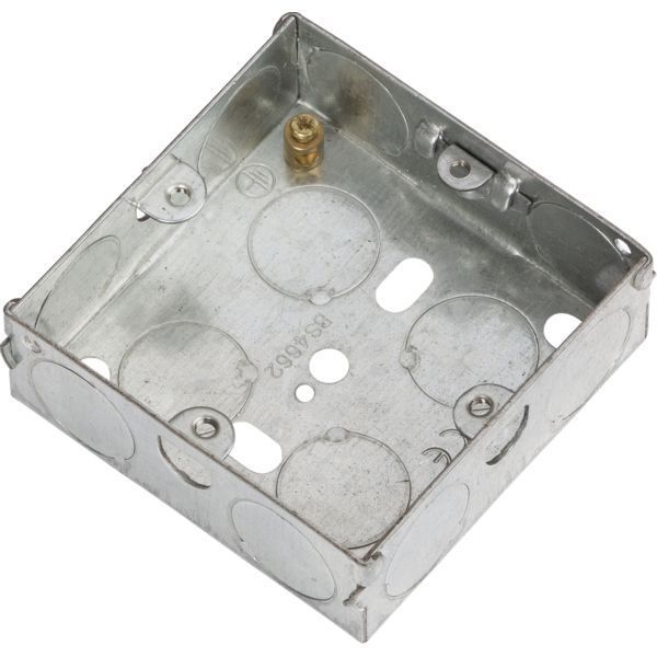 GSK25 1G 25mm Galvanised Steel Box