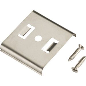 LEDFCLIP Metal Mounting Clip comes with 2 x Screws for Flat LED Strip
