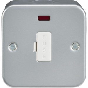M6000N Metal Clad 13A Fused Spur Unit with Neon
