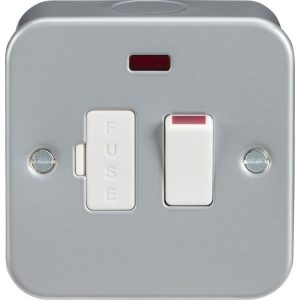 M6300N Metal Clad 13A Switched Fused Spur Unit with Neon