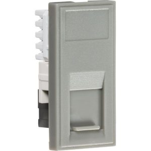 NETCAT5GY UTP CAT5e RJ45 Outlet Module 25 x 50mm - Grey