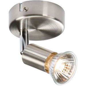 NSPGU1BC 230V GU10 Single Spotlight - Brushed Chrome