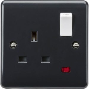 PM7000N 13A 1G DP Switched Socket with Neon [Part M compliant]