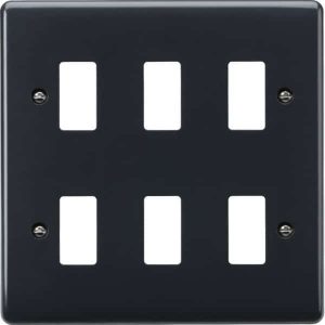 Knightsbridge PMG6 6G Grid Faceplate [Part M Compliant]