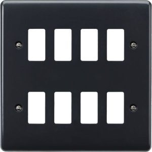 Knightsbridge PMG8 8G Grid Faceplate [Part M Compliant]