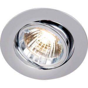 RD2C IP20 230V 50W Max. GU10 Chrome Recessed Tilt Downlight