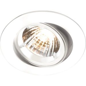 RD2W IP20 230V 50W Max. GU10 White Recessed Tilt Downlight