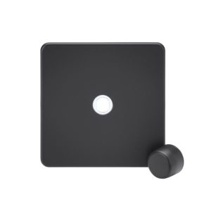 SF1DIMAT 1G Dimmer Plate with Matching Metal Dimmer Cap - Anthracite