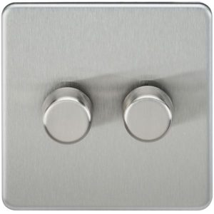 SF2192BC 2G 2-Way 10-200W (5-150W LED) Intelligent Dimmer - Brushed Chrome