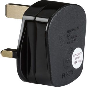 SN2135B 13A Rough Use Plug Top (Quick Fix) - Black