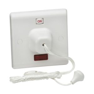 SN8310N 45A DP Pull Cord Switch with Neon and Mechanical On/Off