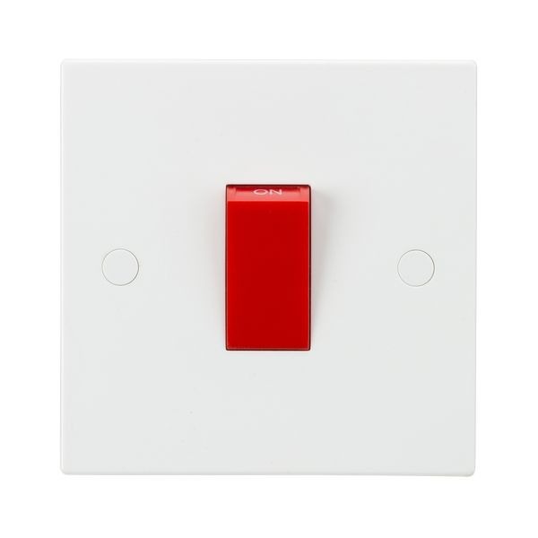 45A DP Switch (1G Size) - Red Rocker