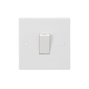 45A DP Switch (1G Size) - White Rocker