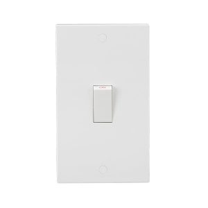 SN8332W 45A DP Switch (2G size) - White Rocker