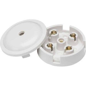 SN8400 5A Junction Box 4-Terminal - White (59mm)