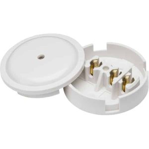 30A Junction Box 3-Terminal - White (89mm)