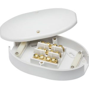60A Junction Box 3-Terminal - White