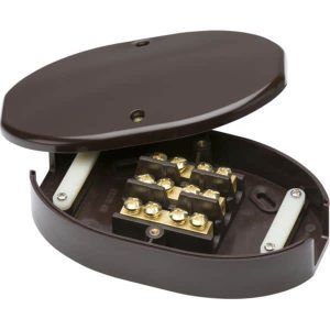 60A Junction Box 3-Terminal - Brown