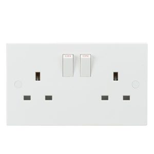 SN9000 13A 2G DP Switched Socket with Twin Earths - ASTA Approved