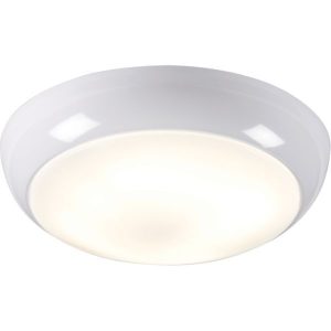 TPB28MSEMHF IP44 28W HF Emergency Polo Bulkhead with Opal Diffuser and White Base