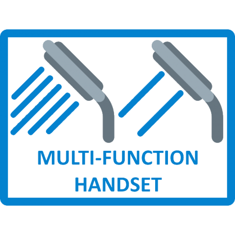 HS1000R Chrome Multifunction (Press Button) Hand Shower- Round