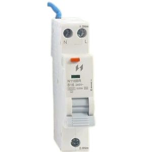 N116BR Navitas 16A 30mA 1 Pin+N Type A Compact RCBO (B Curve)