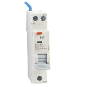 N120BR Navitas 20A 30mA 1 Pin+N Type A Compact RCBO (B Curve)