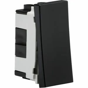20AX 1G Intermediate Modular Switch (25x50mm) - Black