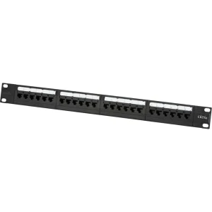 19 inch 1U UTP CAT5e 24-Port Patch Panel