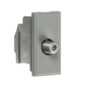 Screened SAT TV Outlet Module 25 x 50mm - Grey