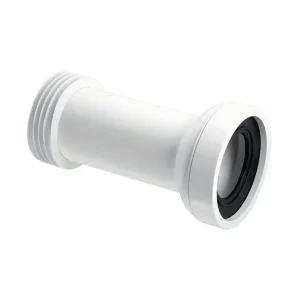 Straight Adjustable Length Rigid WC Connector 4"/110mm
