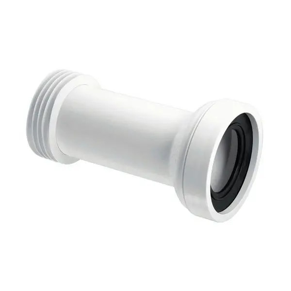 Straight Adjustable Length Rigid WC Connector 4"/110mm
