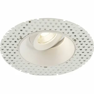Odan Single Tilt Round Trimless Downlight White