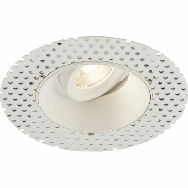 Odan Single Tilt Round Trimless Downlight White
