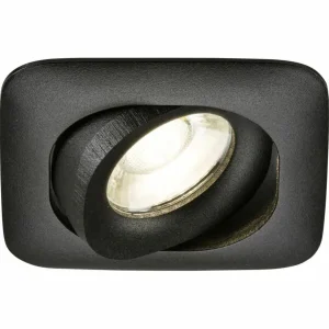 Knightsbridge Odina Single Tilt Square Downlight Black