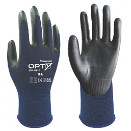 Wonder Grip Opty General Handling Gloves Blue Large