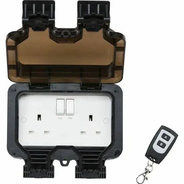 OP9R Remote Controlled IP66 13A 2G Outdoor Socket