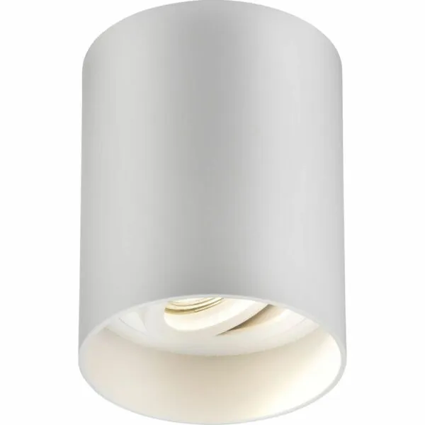 Knightsbridge Oran Surface Tilt Round Downlight White