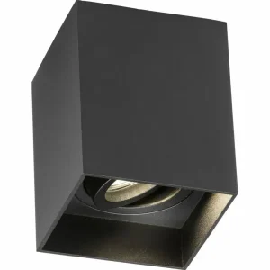 Knightsbridge Oran Surface Tilt Square Downlight Black