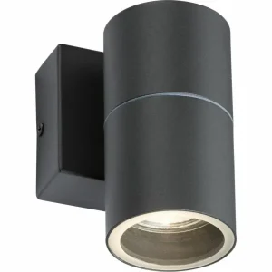 230V IP54 GU10 Fixed Single Wall Light - Anthracite