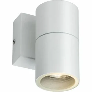 230V IP54 GU10 Fixed Single Wall Light - White