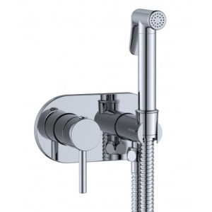 Manual Douche Pack, Round-Concealed All In One