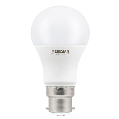 PBC12CW/DIM LED GLS Lamp 12W - Dimmable - BC (B22) Lamp Base - Opal Diffuser -