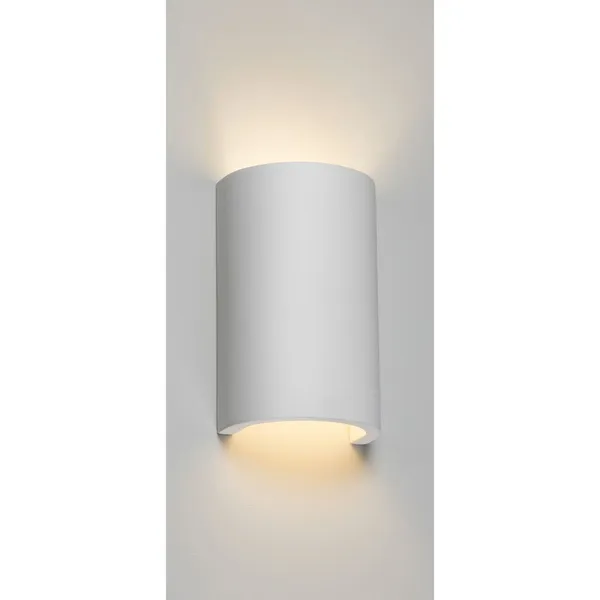 230V G9 40W Curved Up And Down Plaster Wall Light
